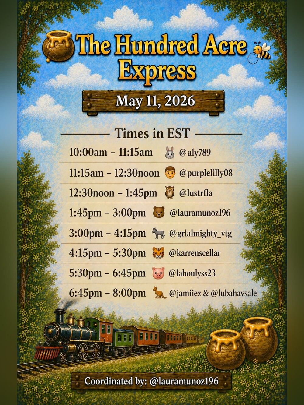 UPCOMING TRAIN Winnie the Pooh